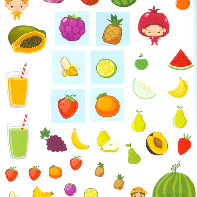 Play With Sticker - Fruit (Chơi Cùng Hình Dán - Trái Cây)