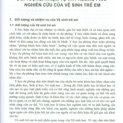 Giáo Trình Vệ Sinh Trẻ Em