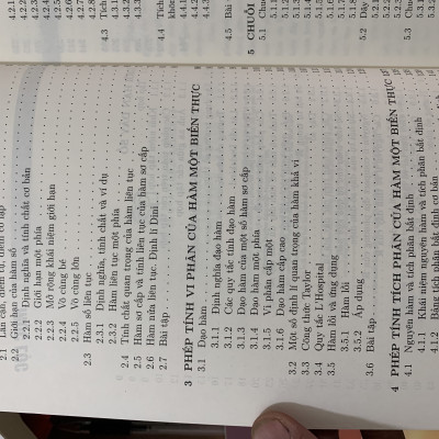 Giáo trình giải tích thực một biến