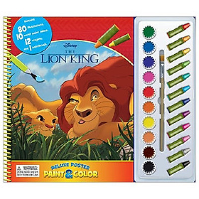 Disney Lion King Deluxe Poster Paint & Color