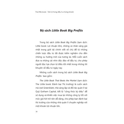 The Little Book - Tâm Lý Trong Đầu Tư Chứng Khoán