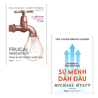 Combo 2 Cuốn- Mở Rộng Sáng Tạo Cho Doanh Nghiệp- Frugal Innovation - Làm Tốt Hơn Với Nguồn Lực Ít Hơn+Từ Quản Lý Đến Lãnh Đạo - Sứ Mệnh Dẫn Đầu