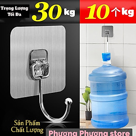 Móc Inox Dán Tường Chịu Lực 15KG Plus Móc Treo Đồ Nặng Dán Tường Chất Lượng Cao