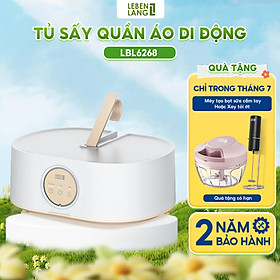 Tủ sấy quần áo di động Lebenlang LBL6268, công suất 600W, thiết kế gọn nhẹ, sấy quần áo hiệu quả, bảo hành 2 năm - hàng chính hãng