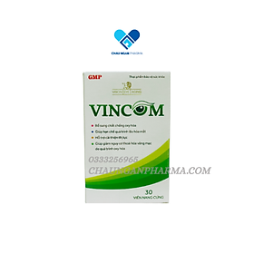 Viên bổ mắt VINCOM Mediphar Hộp 30 viên  – Cải thiện thị lực giảm nguy cơ thoái hóa võng mạc