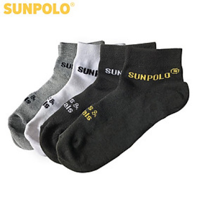 Combo 2 đôi vớ nam cổ ngắn cotton SUNPOLO SUV02M