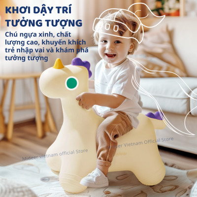 Thú nhún cho bé loại to bơm hơi Mideer Sensory Training Joy Bounce Jumper Pony