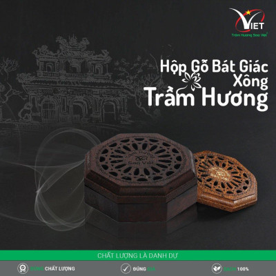 Hộp Gỗ Bát Giác Xông Trầm Hương