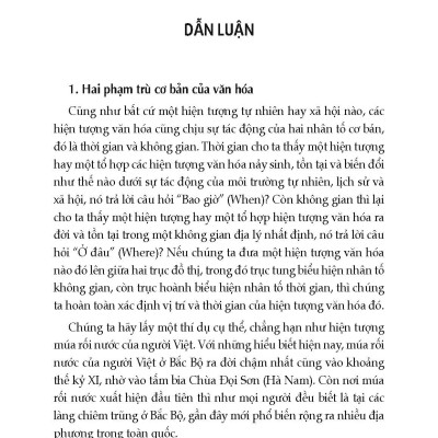 Văn Hóa Vùng Và Phân Vùng Văn Hóa Việt Nam