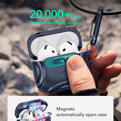 Bao Case ESR Cyber FlickLock Case with HaloLock cho Airpods 4 - Hàng Chính Hãng