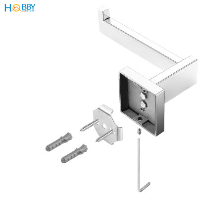Giá để cuộn giấy vệ sinh inox 304 bóng mẫu khoan Hobby home decor G21