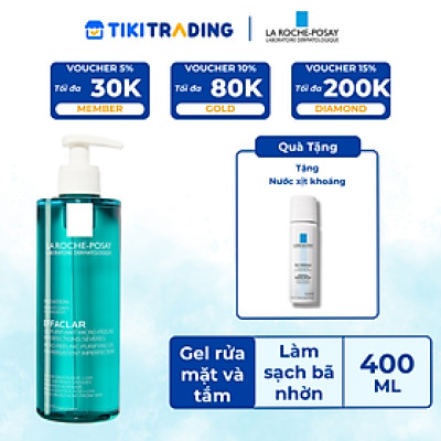 Gel rửa mặt và tắm La Roche-Posay Effaclar Micro-Peeling Purifying Gel 400ml