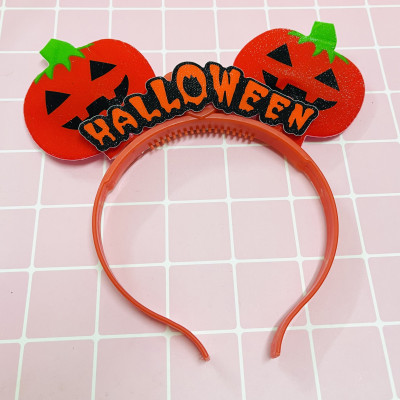 Bờm bí ngô có đèn hoá trang halloween/ Bờm tóc chơi halloween 