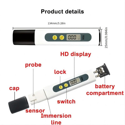 Bút Thử Nước Sạch TDS Loại Tốt – Kiem Tra Chất Lượng Nước Nhanh Chóng, Chính Xác, Dễ Dùng