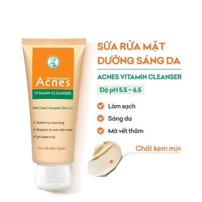 Kem Rửa Mặt Acnes Vitamin 100g