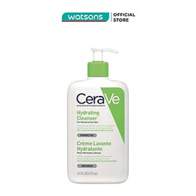Sữa Rửa Mặt Giúp Làm Sạch Và Cấp Ẩm Dành Cho Da Thường Và Da Khô Cerave Hydrating Cleanser 473ml