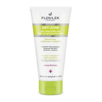 FLOSLEK PHARMA GEL RỬA MẶT DIỆT KHUẨN NGỪA MỤN ANTIBACTERIAL FACE CLEANSING GEL 200ML