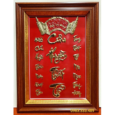 Liễng thờ gia tiên Cửu Huyền Thất Tổ bằng đồng vàng