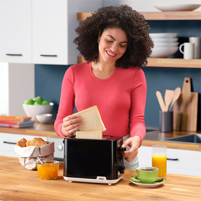 Máy nướng bánh mì Braun HT1010BK - Hàng chính hãng
