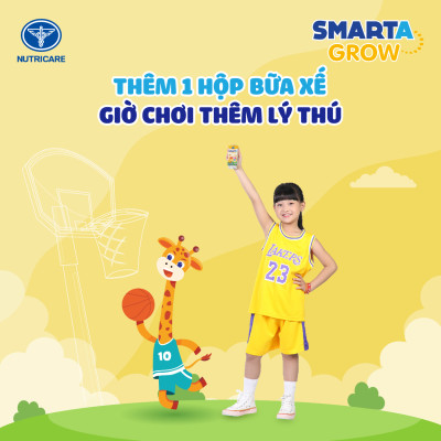 Thùng 48 hộp Sữa dinh dưỡng Smarta Grow Trái Cây 180ml