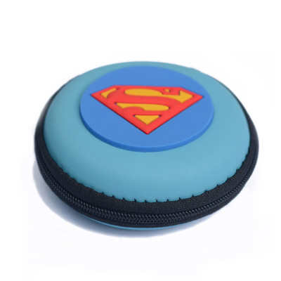 Hộp Đựng Tai Nghe Họa Tiết Biểu Tượng Superman (Xanh) - Hàng Chính Hãng