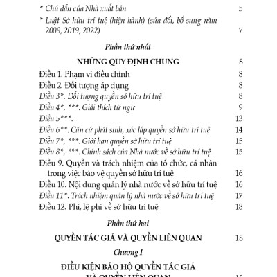 Luật Sở Hữu Trí Tuệ (Hiện Hành) (Sửa Đổi, Bổ Sung Năm 2009, 2019, 2022)