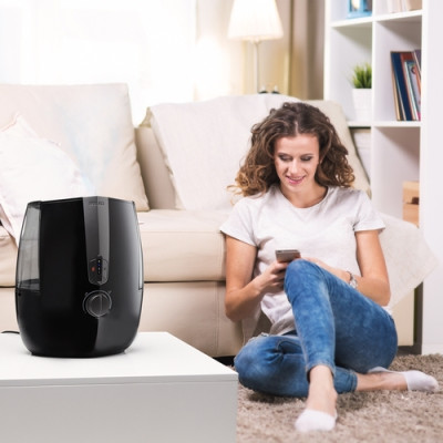 Máy tạo ẩm siêu âm khử khuẩn phun sương nóng lạnh Homedics UHE-WM16 - Hàng nhập khẩu USA