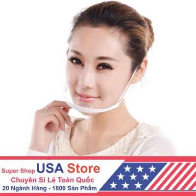 Set 10 Khẩu Trang Nhựa Cao Cấp Trong SuốT Nhà Hàng, Nhà Bếp