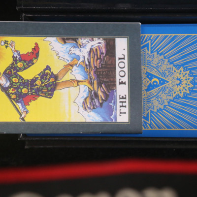 Bài  god foild tarot xanh dương