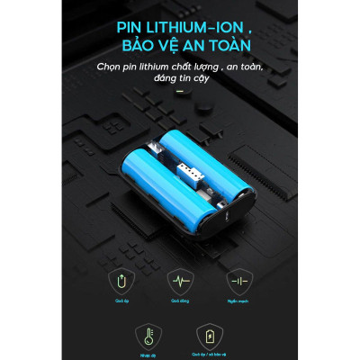 Sạc Dự Phòng Pisen Quick - Power Tiny 20W 10000mAh - Pisen TS-D304 - Màu Đen