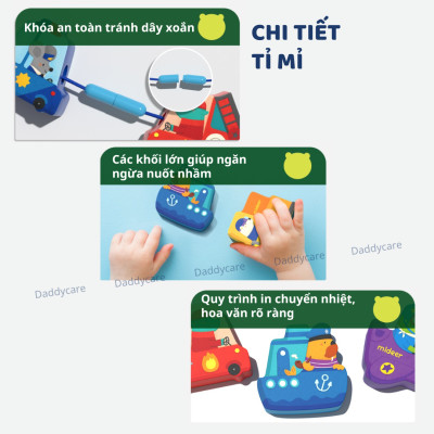 Đồ chơi montessori xâu hạt cho bé phát triển tư duy Logic Mideer Lacing Beads
