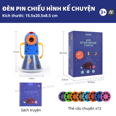 Đèn Pin Chiếu Hình Kể Chuyện Cổ Tích Mideer Kid Storybook Torch