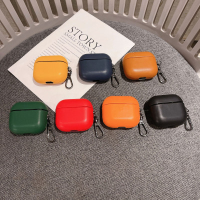 Bao Case da PU Trơn cho Airpods 4 - Hàng Chính Hãng