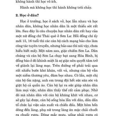 Di Sản Hồ Chí Minh - Học Ở Trường, Học Ở Sách Vở, Học Lẫn Nhau Và Học Nhân Dân