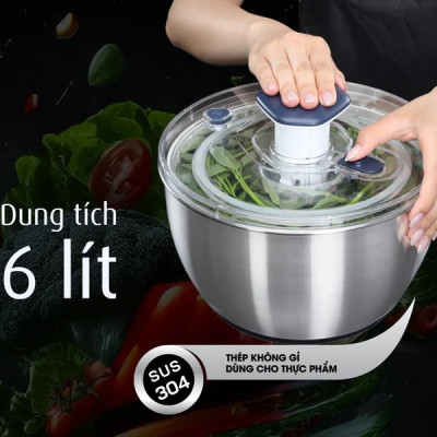 Rổ quay rau tách nước iMat - Hàng chính hãng