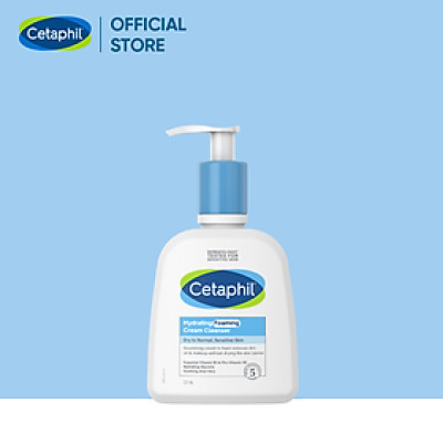 Sữa Rửa Mặt Tạo Bọt Dịu Lành Cho Da Nhạy Cảm Cetaphil Hydrating Foaming Cream Cleanser 236ml
