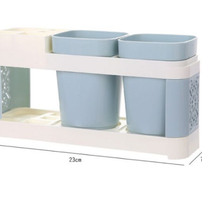Kệ đựng bàn chải đánh răng tặng kèm 2 ly - Henrysa
