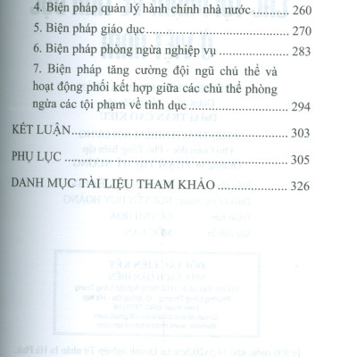 Phòng Ngừa Các Tội Phạm Về Tình Dục Ở Việt Nam (Sách chuyên khảo) 