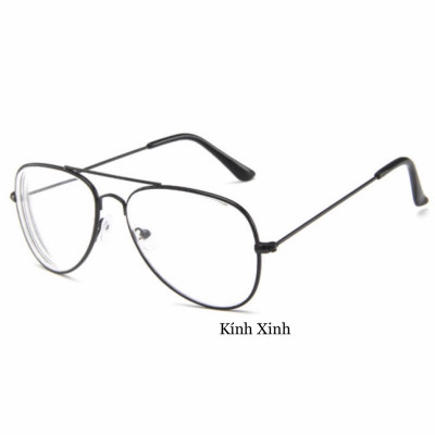 Kính Mát Nam Nữ Mắt Chuồn Thời Trang Gọng Kim Loại Tăm