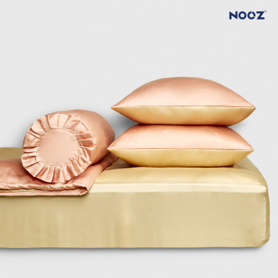 Ga Giường Lụa 60s NOOZ Bedding 1m6x2m & 1m8x2m Trơn Nhiều Màu Vải Mát Lạnh Mềm Mịn Thoáng Khí