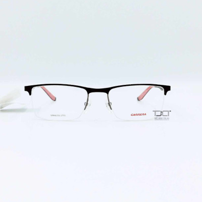GỌNG KÍNH NAM NỮ, GỌNG THÉP KHÔNG GĨ, GỌNG NỮA VIỀN, HÀNG CHÍNH HÃNG CARRERA CA8810