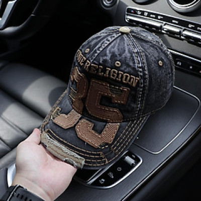 Nón kết, mũ lưỡi trai Ông Địa 35 phối vải jeans form đẹp thời trang đường phố