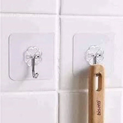 ROGTZ - Bộ 02 Móc dán treo tường Dính mọi chất liệu Nhựa Mica Nhôm Gỗ Kính Đá Gạch men Tường sơn Tường vôi Tường thạch cao Treo trọng lượng 2kg Lắp đặt nhanh Dễ dàng tháo gỡ Chất liệu nhựa Nhà bếp Phòng tắm Phòng ngủ Phòng Khách - Hàng chính hãng 
