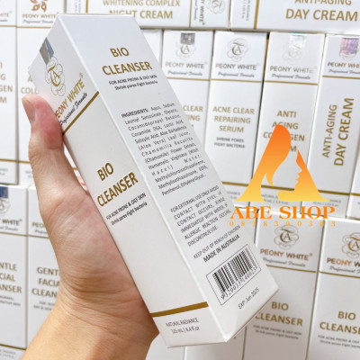 Sữa Rửa Mặt Mụn PEONY WHITE - BIO CLEANSER - Làm Sạch - Cân Bằng Da - Giảm Tác Nhân Gây Mụn 125ml