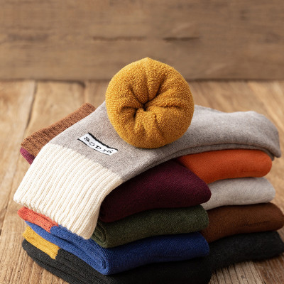 Combo 5 đôi tất Mianxi Unisex lót lông siêu ấm áp giữ nhiệt rất tốt
