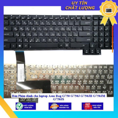 Bàn Phím dùng cho laptop Asus Rog G750 G750J G750JH G750JM G750JS - CHUẨN TIẾNG NHẬT - Hàng Nhập Khẩu New Seal