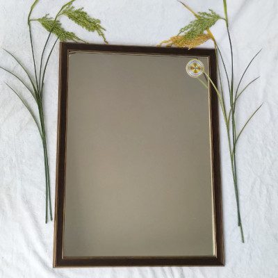 Gương soi Kibath vân gỗ KB128