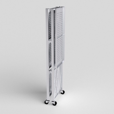[Chính hãng Qui Phúc] Kệ xếp inox đa năng cao cấp OHAWA 3 tầng, có bánh xe di chuyển tiện lợi