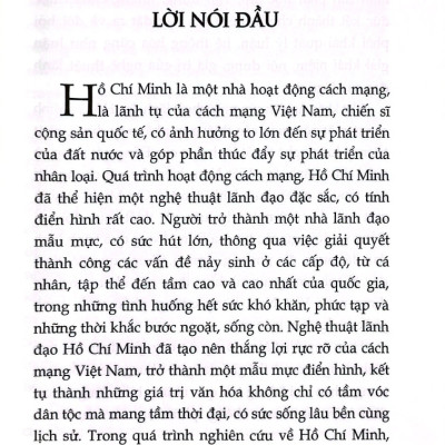 Nghệ Thuật Lãnh Đạo Hồ Chí Minh - ST