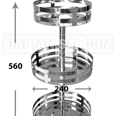 Kệ gia vị inox tròn